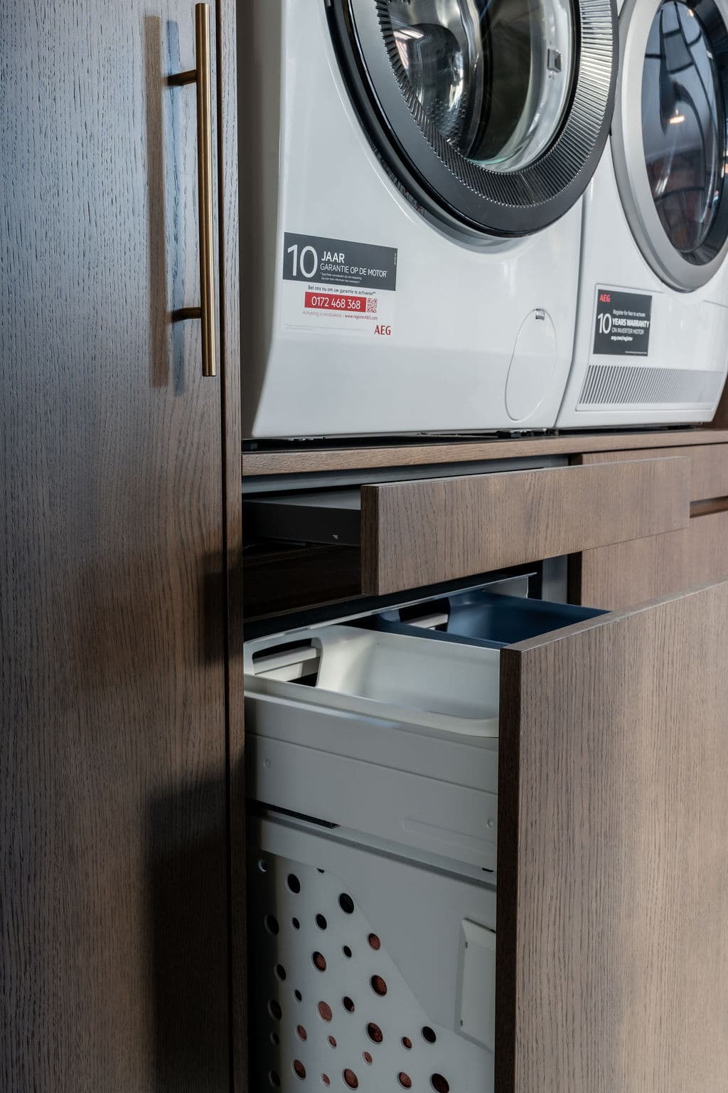 Wasmachinekast met luxe uitstraling